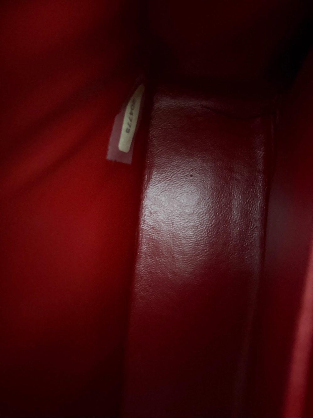 Chanel Red Lambskin Quilted Shoulder Bag - Picture 6 of 8
